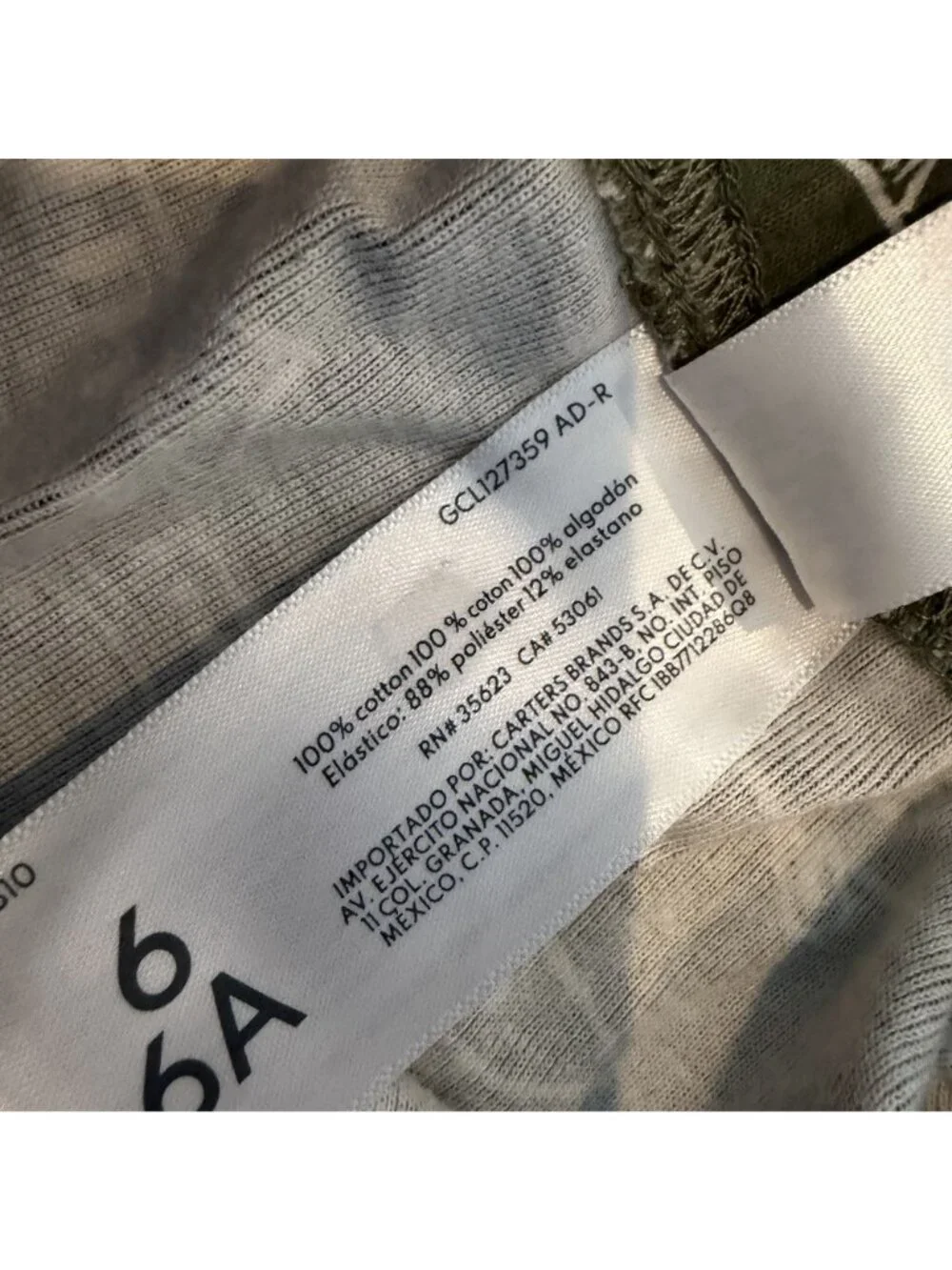 Carter's Boys Shark Pajamas 2 Pair Size 6